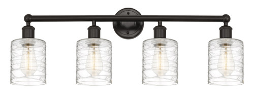 Cobbleskill - 4 Light - 32 inch - Oil Rubbed Bronze - Bath Vanity Light (616-4W-OB-G1113)