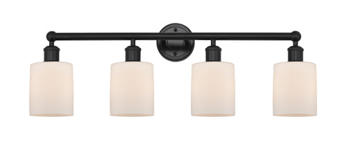 Cobbleskill - 4 Light - 32 inch - Matte Black - Bath Vanity Light (616-4W-BK-G111)