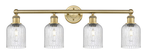 Bridal Veil - 4 Light - 32 inch - Brushed Brass - Bath Vanity Light (616-4W-BB-G559-5SDY)