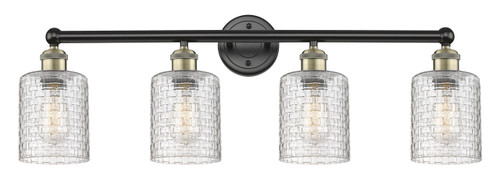 Cobbleskill - 4 Light - 32 inch - Black Antique Brass - Bath Vanity Light (616-4W-BAB-G112C-5CL)