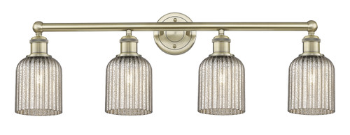Bridal Veil - 4 Light - 32 inch - Antique Brass - Bath Vanity Light (616-4W-AB-G559-5ME)