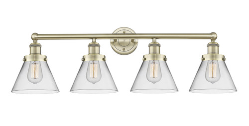 Cone - 4 Light - 35 inch - Antique Brass - Bath Vanity Light (616-4W-AB-G42)