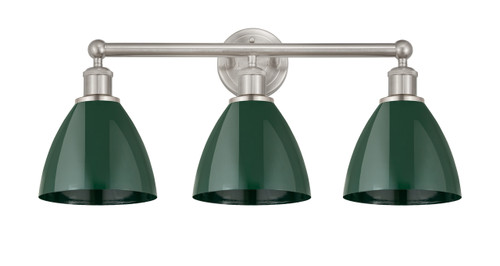 Plymouth - 3 Light - 26 inch - Satin Nickel - Bath Vanity Light (616-3W-SN-MBD-75-GR)