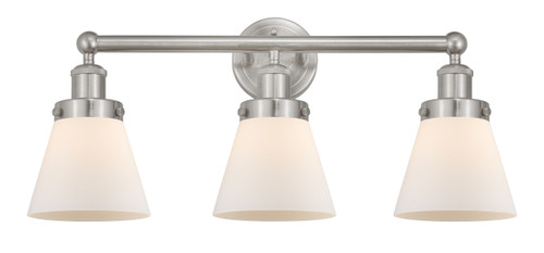 Cone - 3 Light - 24 inch - Brushed Satin Nickel - Bath Vanity Light (616-3W-SN-G61)