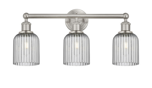 Bridal Veil - 3 Light - 23 inch - Brushed Satin Nickel - Bath Vanity Light (616-3W-SN-G559-5SM)
