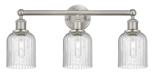 Bridal Veil - 3 Light - 23 inch - Brushed Satin Nickel - Bath Vanity Light (616-3W-SN-G559-5SDY)