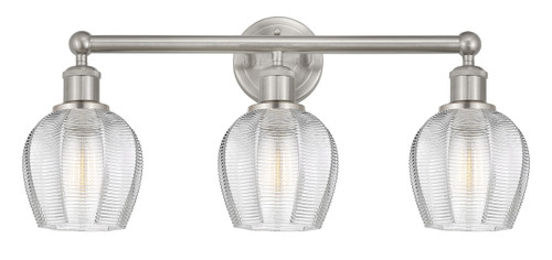 Norfolk - 3 Light - 24 inch - Brushed Satin Nickel - Bath Vanity Light (616-3W-SN-G462-6)