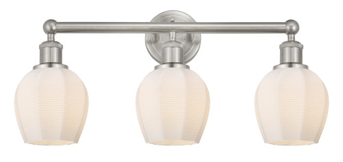 Norfolk - 3 Light - 24 inch - Brushed Satin Nickel - Bath Vanity Light (616-3W-SN-G461-6)