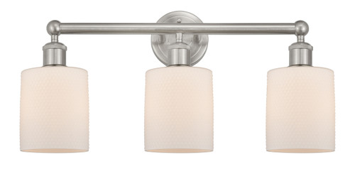 Cobbleskill - 3 Light - 23 inch - Brushed Satin Nickel - Bath Vanity Light (616-3W-SN-G111)