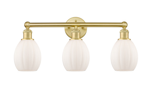 Eaton - 3 Light - 24 inch - Satin Gold - Bath Vanity Light (616-3W-SG-G81)