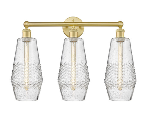 Windham - 3 Light - 25 inch - Satin Gold - Bath Vanity Light (616-3W-SG-G684-7)