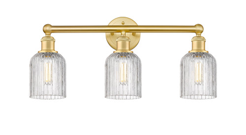 Bridal Veil - 3 Light - 23 inch - Satin Gold - Bath Vanity Light (616-3W-SG-G559-5CL)