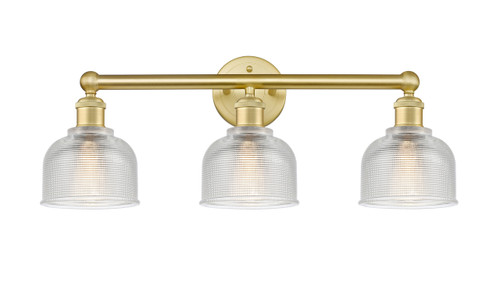 Dayton - 3 Light - 24 inch - Satin Gold - Bath Vanity Light (616-3W-SG-G412)