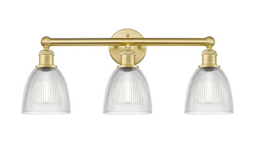 Castile - 3 Light - 24 inch - Satin Gold - Bath Vanity Light (616-3W-SG-G382)