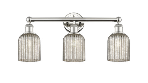 Bridal Veil - 3 Light - 23 inch - Polished Nickel - Bath Vanity Light (616-3W-PN-G559-5ME)
