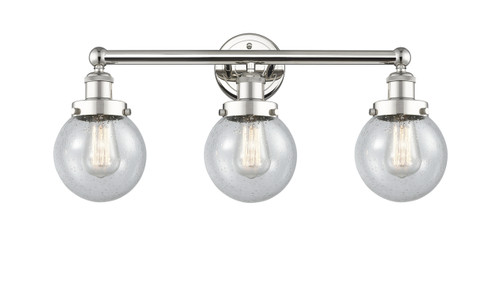 Beacon - 3 Light - 24 inch - Polished Nickel - Bath Vanity Light (616-3W-PN-G204-6)