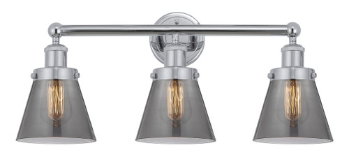 Cone - 3 Light - 24 inch - Polished Chrome - Bath Vanity Light (616-3W-PC-G63)