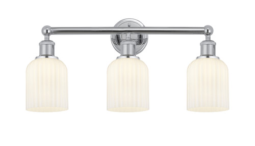 Bridal Veil - 3 Light - 23 inch - Polished Chrome - Bath Vanity Light (616-3W-PC-G559-5GWH)