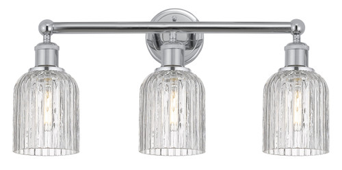 Bridal Veil - 3 Light - 23 inch - Polished Chrome - Bath Vanity Light (616-3W-PC-G559-5CL)