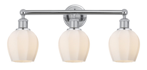 Norfolk - 3 Light - 24 inch - Polished Chrome - Bath Vanity Light (616-3W-PC-G461-6)