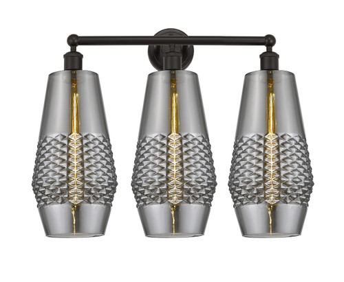 Windham - 3 Light - 25 inch - Oil Rubbed Bronze - Bath Vanity Light (616-3W-OB-G683-7)