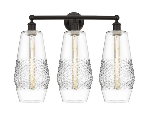 Windham - 3 Light - 25 inch - Oil Rubbed Bronze - Bath Vanity Light (616-3W-OB-G682-7)