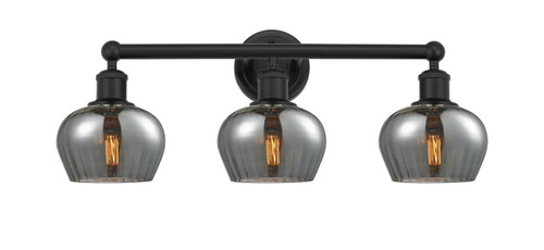 Fenton - 3 Light - 25 inch - Matte Black - Bath Vanity Light (616-3W-BK-G93)