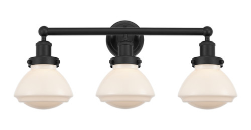 Olean - 3 Light - 25 inch - Matte Black - Bath Vanity Light (616-3W-BK-G321)