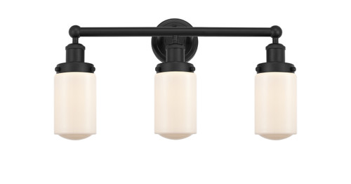 Dover - 3 Light - 23 inch - Matte Black - Bath Vanity Light (616-3W-BK-G311)
