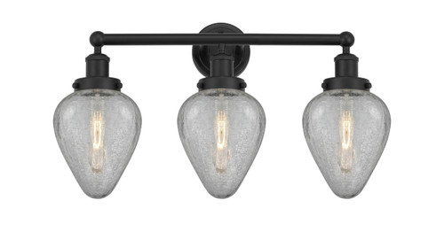 Geneseo - 3 Light - 25 inch - Matte Black - Bath Vanity Light (616-3W-BK-G165)