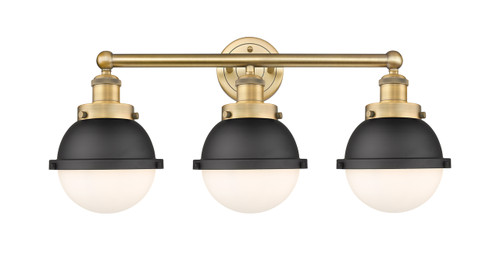 Edison - 3 Light - 25 inch - Brushed Brass - Bath Vanity Light (616-3W-BB-HFS-61-BK)