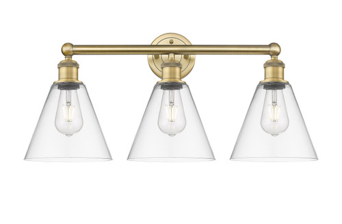Berkshire - 3 Light - 26 inch - Brushed Brass - Bath Vanity Light (616-3W-BB-GBC-82)