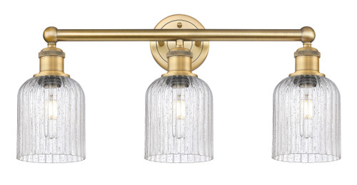 Bridal Veil - 3 Light - 23 inch - Brushed Brass - Bath Vanity Light (616-3W-BB-G559-5SDY)
