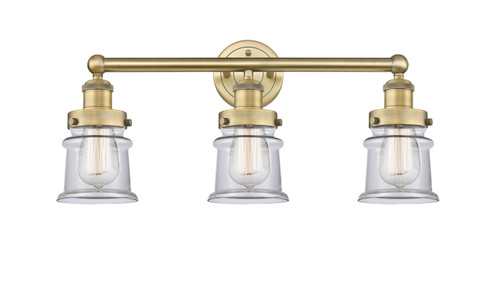 Canton - 3 Light - 23 inch - Brushed Brass - Bath Vanity Light (616-3W-BB-G182S)