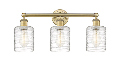 Cobbleskill - 3 Light - 23 inch - Brushed Brass - Bath Vanity Light (616-3W-BB-G1113)