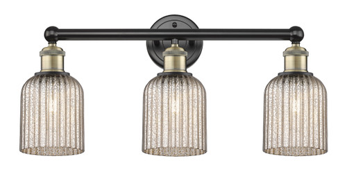 Bridal Veil - 3 Light - 23 inch - Black Antique Brass - Bath Vanity Light (616-3W-BAB-G559-5ME)