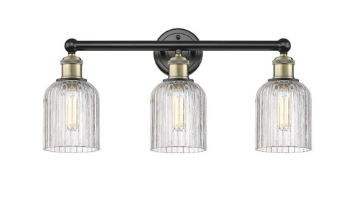 Bridal Veil - 3 Light - 23 inch - Black Antique Brass - Bath Vanity Light (616-3W-BAB-G559-5CL)