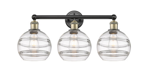 Rochester - 3 Light - 26 inch - Black Antique Brass - Bath Vanity Light (616-3W-BAB-G556-8CL)