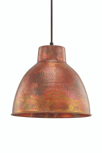 Charita - 1 Light - 11 inch - Burnt Copper - Cord hung - Mini Pendant (650-1P-BC-11-LED)