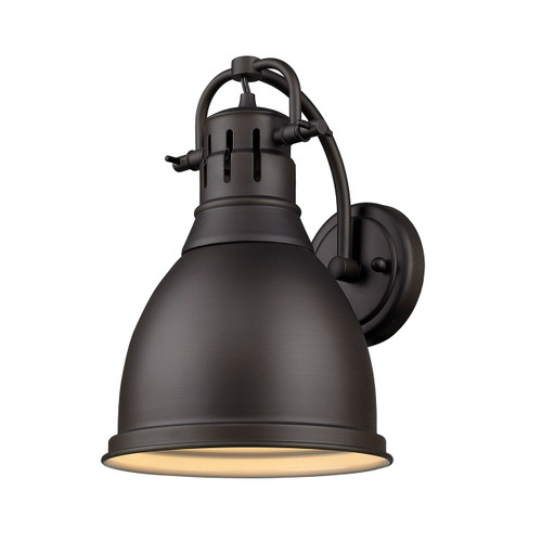 Duncan 1 Light Sconce, Rubbed Bronze W/ Rubbed Bronze Shade(s) (3602-1W RBZ-RBZ)