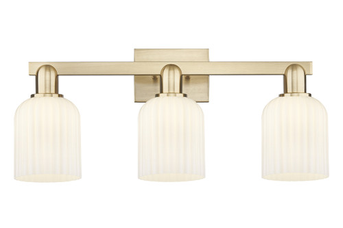 Bridal Veil - 3 Light - 26 inch - Champagne Bronze - Bath Vanity Light (716-3W-CB-G559-5GWH)