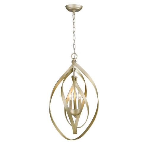 Nicolette 3 Light Pendant In White Gold (2220-3P WG)