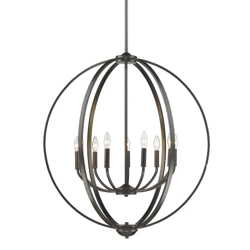 Colson 9 Light Chandelier In Etruscan Bronze (3167-9 EB)