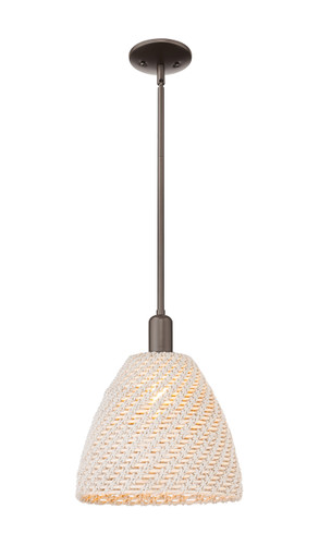 Bristol Natural - 1 Light - 6 inch - Oil Rubbed Bronze - Mini Pendant (716-1S-OB-NBD-12-NAT)