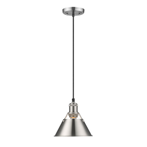 Orwell 1 Light Mini Pendant In Pewter With Matching Shade(s) (3306-S PW-PW)