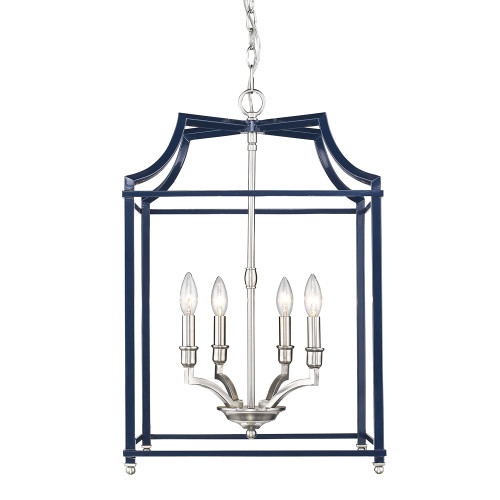 Leighton 4 Light Pendant In Pewter (8401-4P PW-NVY)