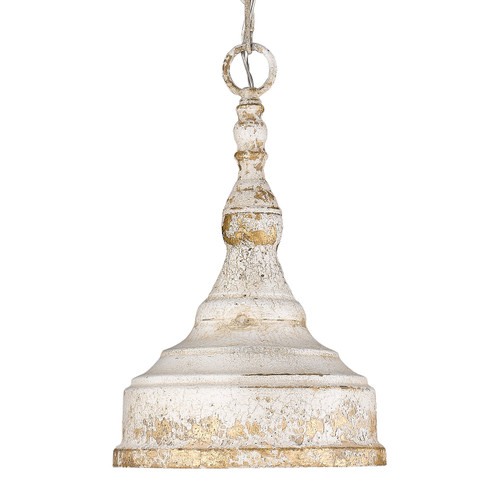 Keating 1 Light Mini Pendant In Antique Ivory With Matching Shade(s) (0806-S AI)
