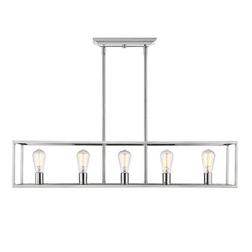 Wesson 5 Light Linear Pendant In Chrome (2072-LP CH)