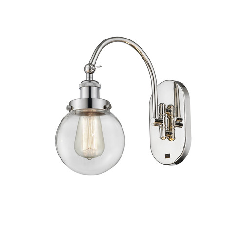 Beacon - 1 Light - 6 inch - Polished Nickel - Sconce (918-1W-PN-G202-6-LED)