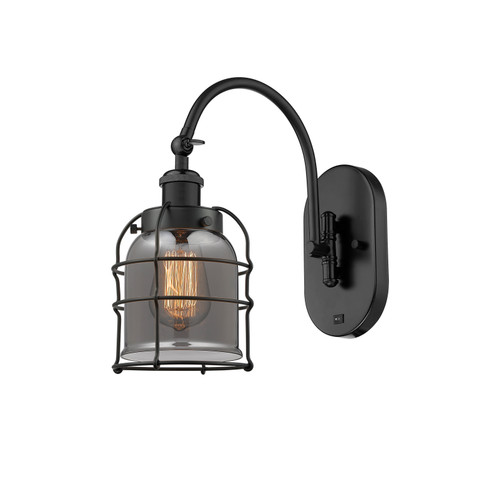 Bell Cage - 1 Light - 6 inch - Matte Black - Sconce (918-1W-BK-G53-CE-LED)